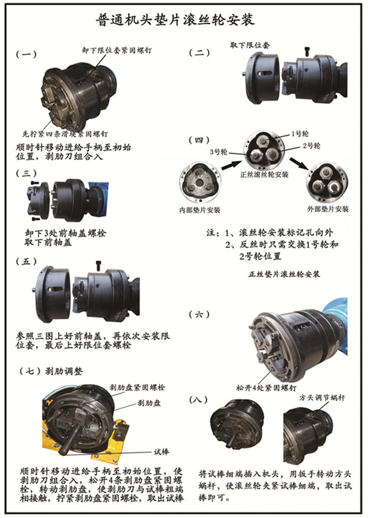 鋼筋滾絲機(jī)墊片安裝圖